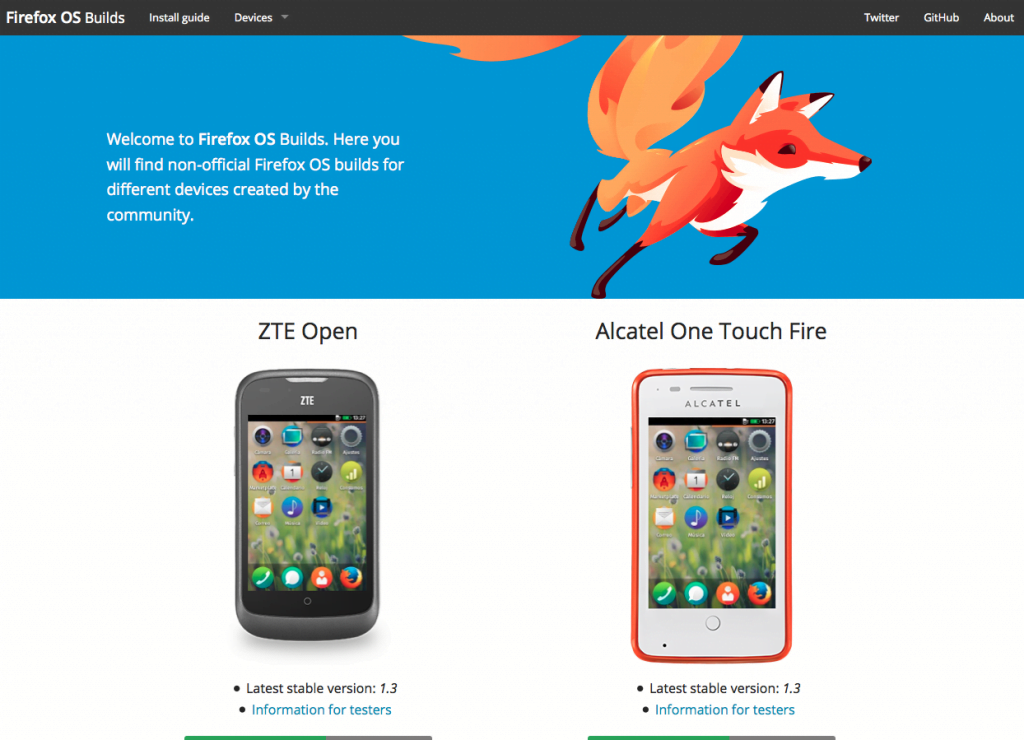 firefoxosbuilds, alcatel one Touch Fire 1.3