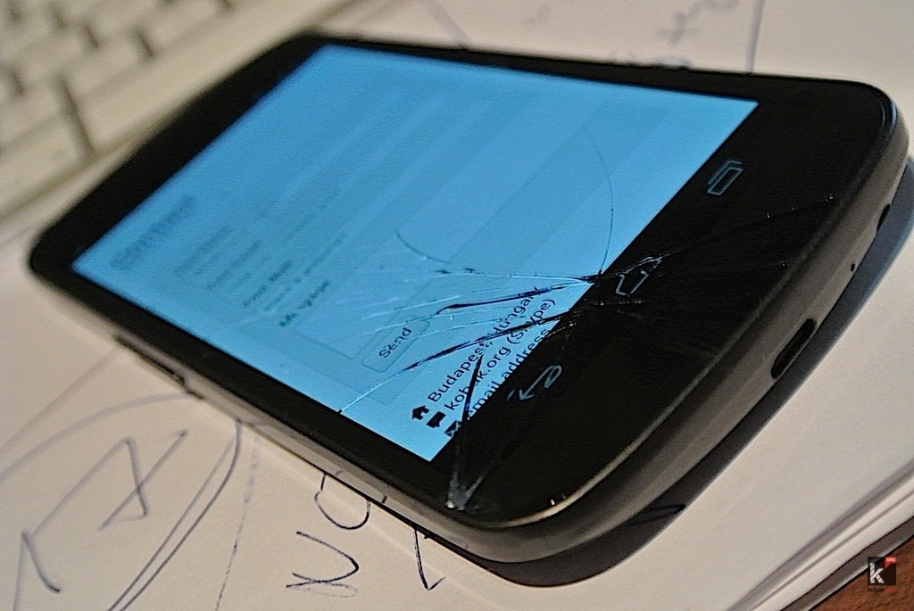Galaxy Nexus szanaszét repedt kijelző