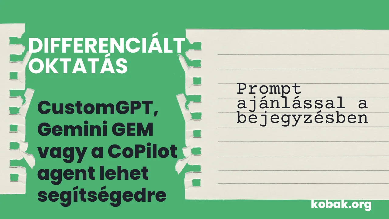 AI saját magunknak: CustomGPT, Gemini GEM, CoPilot Agent, …