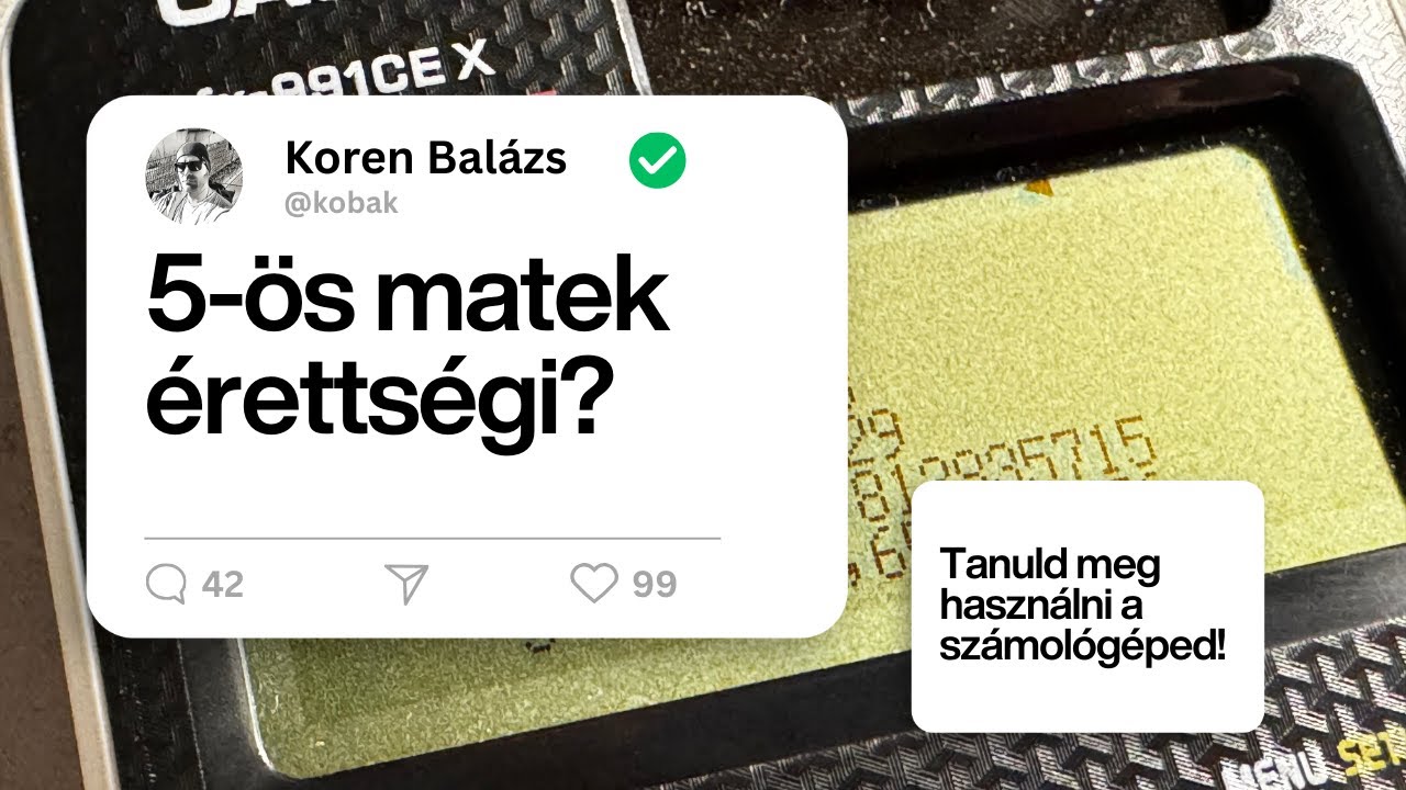 Hogyan legyen 5-ös az érettségid? Tanuld meg használni a számológéped!