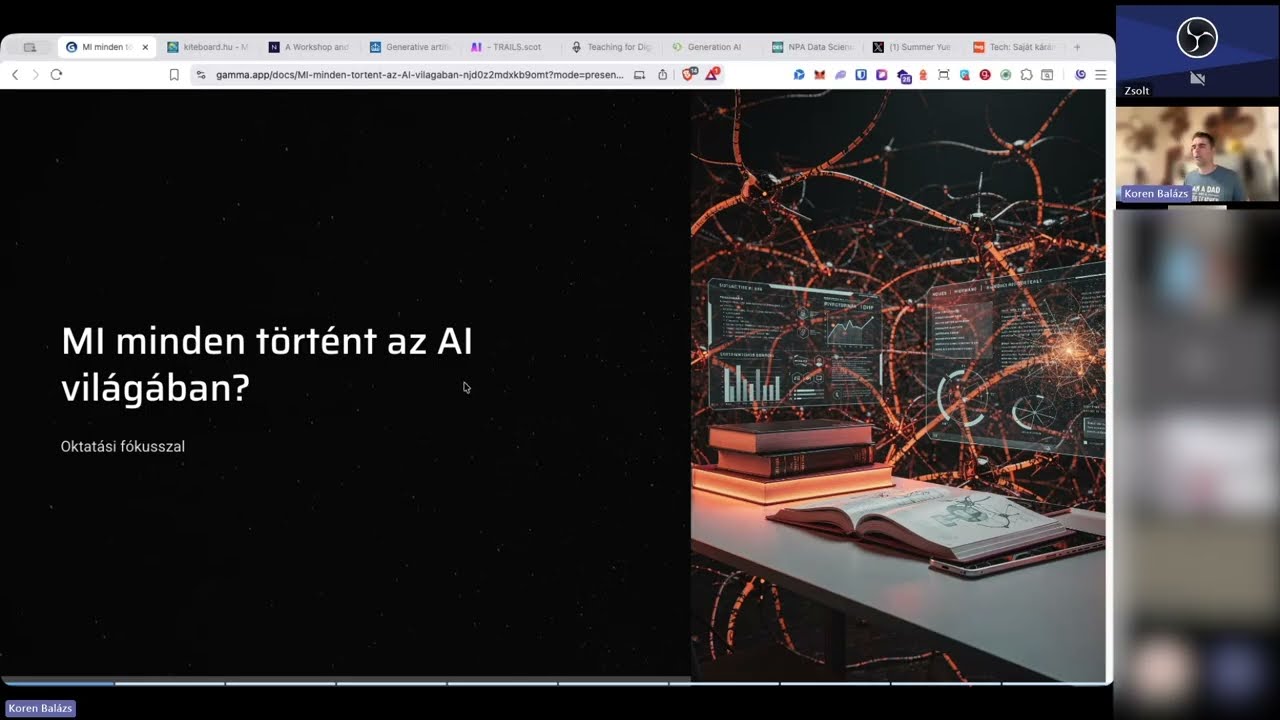 AI az oktatásban — egy teljes előadásom, videón
