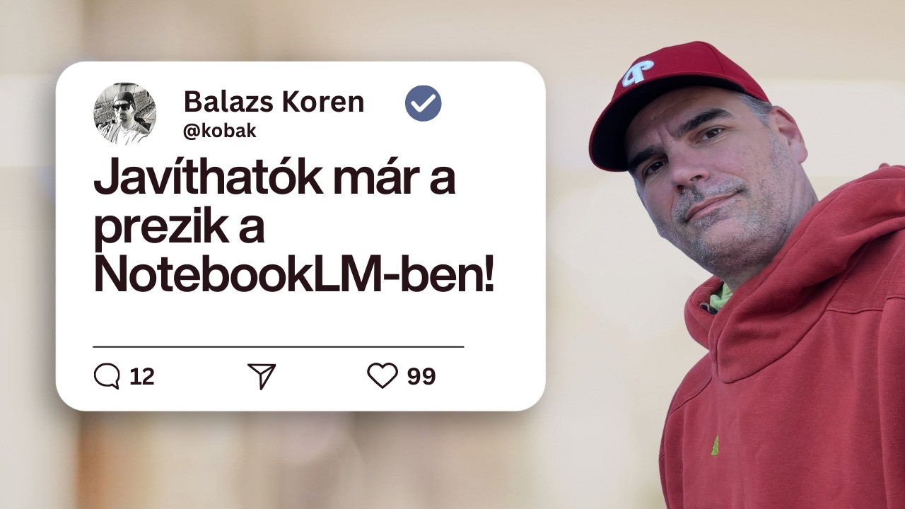 A NotebookLM mostantól szerkeszti a prezentációidat